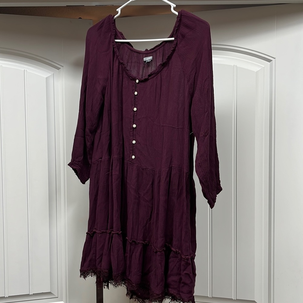 Aerie Peasant Dress Size Medium - Picture 2 of 16